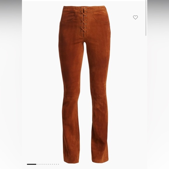 Frame tie up leather /suede pants. New w tags - Picture 7 of 10